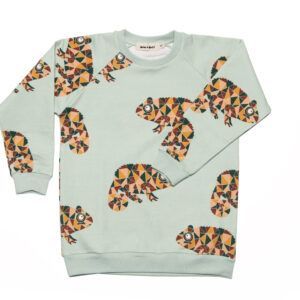 Kids Sweater with chameleons